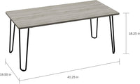 Small Space Coffee Table with Hairpin Legs view 2