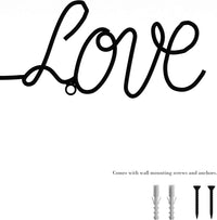 Metal Cutout-All Things Grow with Love Cursive Sign-3D Word view 4