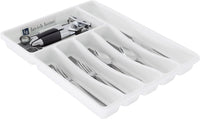 Silverware Drawer Organizer with 6 Sections and Nonslip Tray view 1