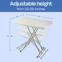 Indoor/Outdoor Portable Folding Table, Black, 2.5ft view 23