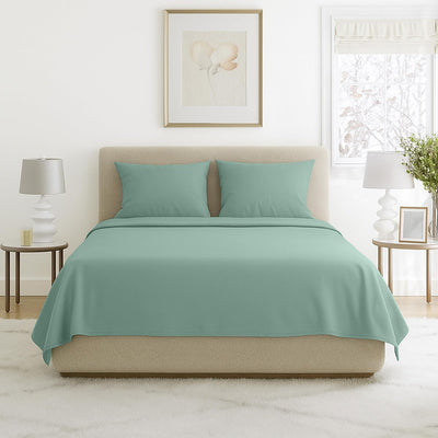 4 Piece Bed Linens-Fitted & Flat, 2 Pillowcases Full