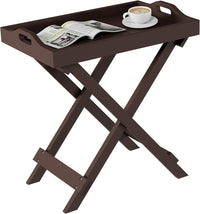 End Folding Modern Minimalist Wooden Contemporary Side Table view 6