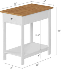 End Table with Drawer view 3