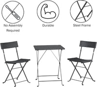 Folding Patio Bistro Set, Small view 3