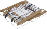 Beach Chair - Outdoor Weather-Resistant Wood Folding Chair view 18