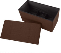 Folding Storage Ottoman - Tufted Footrest, Linen Chest view 28