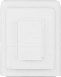 Brushed Microfiber Sheet Set, White view 2