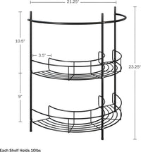 Pedestal Sink Organizer, Silver, 21.25" x 11" x 23.25" view 8