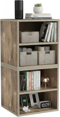Cube Storage Organizer - 2-Shelf Modular Stackable Bookshelf view 6