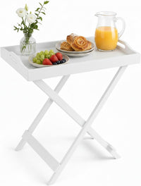 End Folding Modern Minimalist Wooden Contemporary Side Table view 27