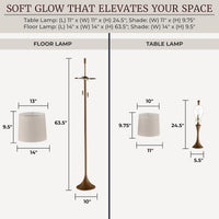 Table and Floor Lamps view 3