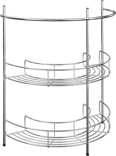 Pedestal Sink Organizer, Silver, 21.25" x 11" x 23.25"