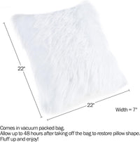 Decorative Pillows, 22 x 22, White view 2