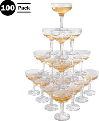 Plastic Champagne Glasses view 1