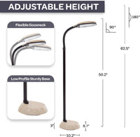 Adjustable Floor Lamp for Bedroom with Bendable Neck view 3