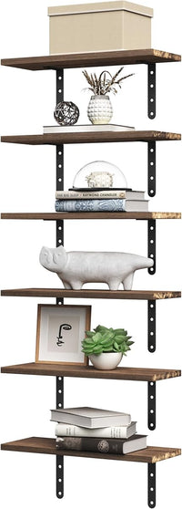 Floating Shelves - Set of 6 Shelves for Living Room, Kitchen view 13