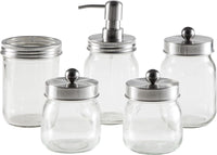 Mason Jar Bathroom Accessories Set view 2