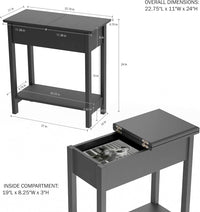Flip Top End Table - Set of 2 Living Room End Tables view 18