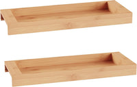 Bamboo Bathroom Tray Set view 1