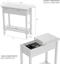 Flip Top End Table - Set of 2 Living Room End Tables view 27