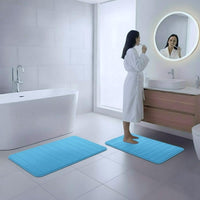 Bathroom Rugs - 2-Piece Memory Foam Bath, 1'8" x 2'8" (Rectangular) view 6