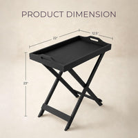 End Folding Modern Minimalist Wooden Contemporary Side Table view 15