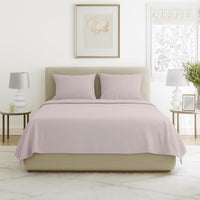 3-Piece Brushed Microfiber Twin Sheet Set, Purple view 61