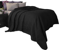Quilt Coverlet - Full/Queen Size Basket Weave Quilted view 1