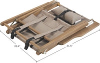 Beach Chair - Outdoor Weather-Resistant Wood Folding Chair view 9