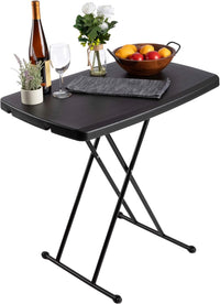 Indoor/Outdoor Portable Folding Table, Black, 2.5ft view 1