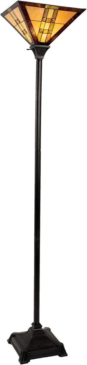 Tiffany Style Floor Lamp, 14" x 14" x 71"