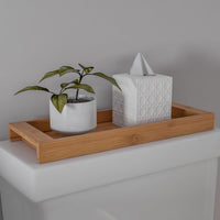 Bamboo Bath Mat with Roll Up Lattice Design for Bathtub view 5