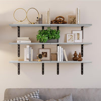 Floating Shelves - Set of 6 Shelves for Living Room, Kitchen view 2