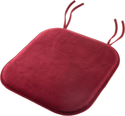 Plush Chair Cushions - 4-Pack Memory Foam Pads for Dining