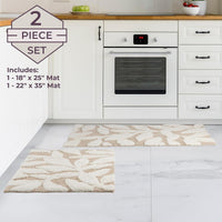 Bathroom Rug Set, Sage Green, 2-Piece-Set, 35"x22"/25"x18" view 10