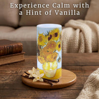 Sunflower 6-inch LED Candles, Set of 2 with Remote view 3