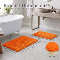 2 Piece Bathroom Rug Set, 1'5" x 2' (Rectangular) view 2