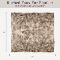 Oversized Ruched Faux Fur Blanket view 10