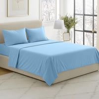 3-Piece Brushed Microfiber Twin Sheet Set, Purple view 25