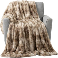 Oversized Ruched Faux Fur Blanket view 7
