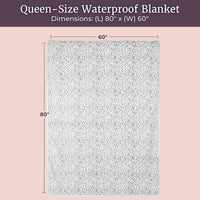 Waterproof Throw Blanket, Purple, 80" x 80" view 15