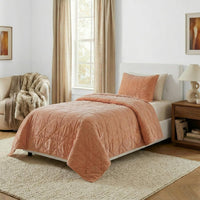 2PC Velvet Twin Quilt Set view 2