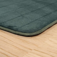 Oversized Bathroom Rug-Memory Foam Bath Mat in Green Textured view 2