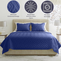 2-Piece Twin Quilt Set, Black. view 37
