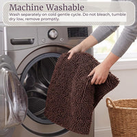 2 Piece Bathroom Rug Set, Chocolate view 5