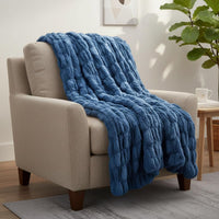 Oversized Ruched Faux Fur Blanket view 14
