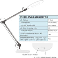 LED Desk Lamp - Swing Arm Architect Lamp view 3