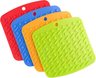 Silicone Pot Holder, Trivet Mat, Jar Opener, Spoon Rest