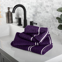 Rio 8 Piece 100% Cotton Towel Set - White & Silver view 44