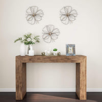 Wall Decor - Metallic Layered Wire Flower Sculpture view 4